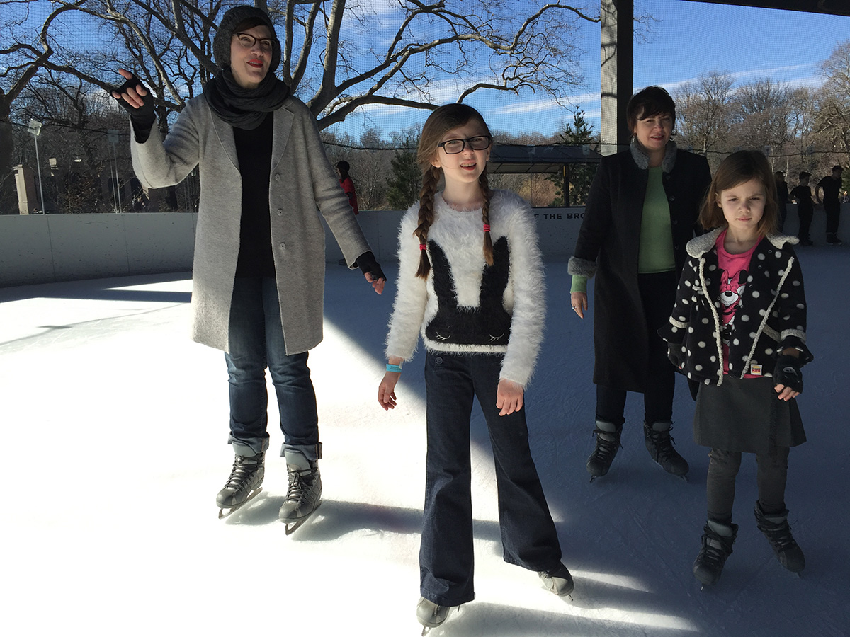 ice skating, crepes and horsey back rides